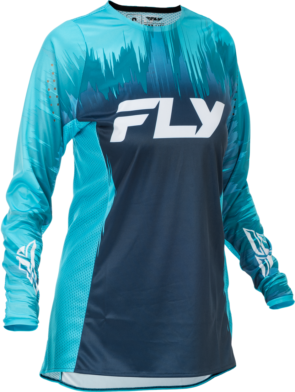 Women's Lite Jersey Aqua/Navy/White Lg