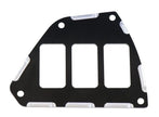 ModQuad - H-SPD-BLK - 3 Slot Switch Plate, Black