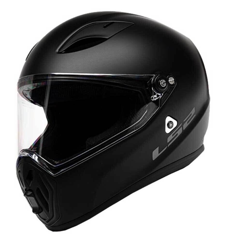 LS2 Helmets Street Fighter Full Face Motorcycle Helmet, Matte Black 419-301