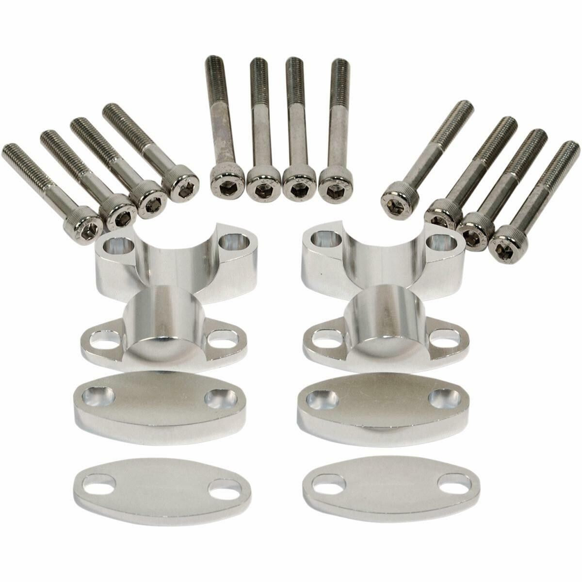 Emgo - 23-09370 - Handlebar Riser Kit for 7/8in. Bars, Aluminum