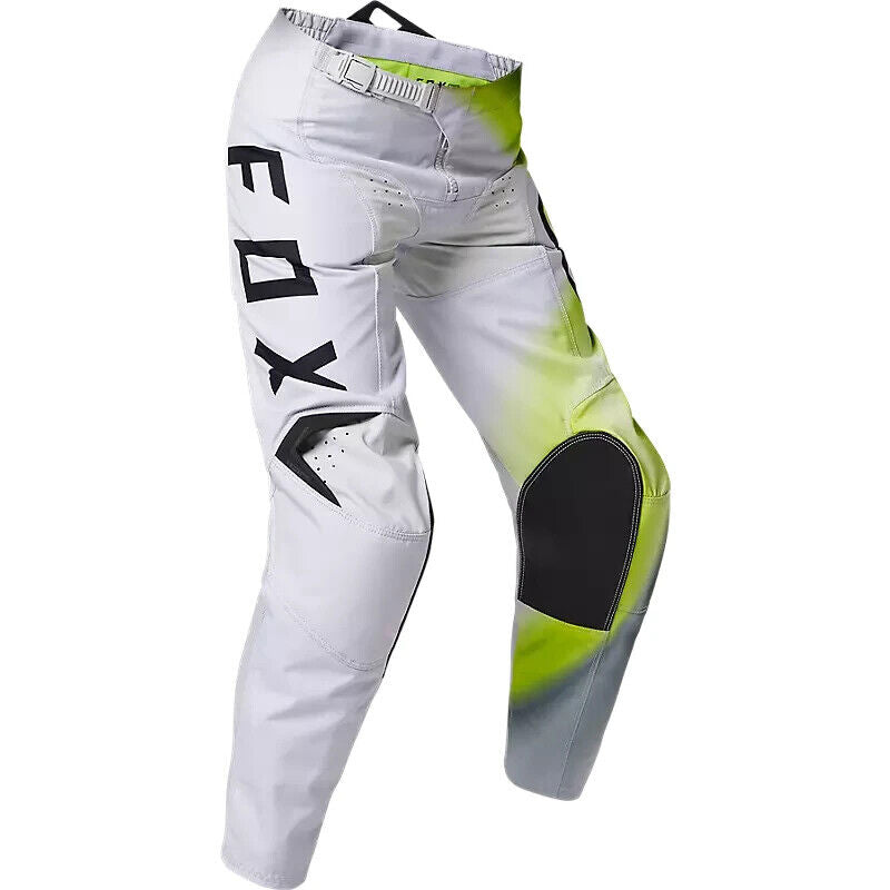 Fox Racing Youth 180 Toxsyk Dirt Bike MX SXS ATV Pants - White/Yellow - Youth 22