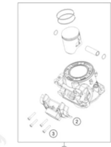 Husqvarna TE - KTM XC/ XC-W Cylinder + Piston - 55730138000