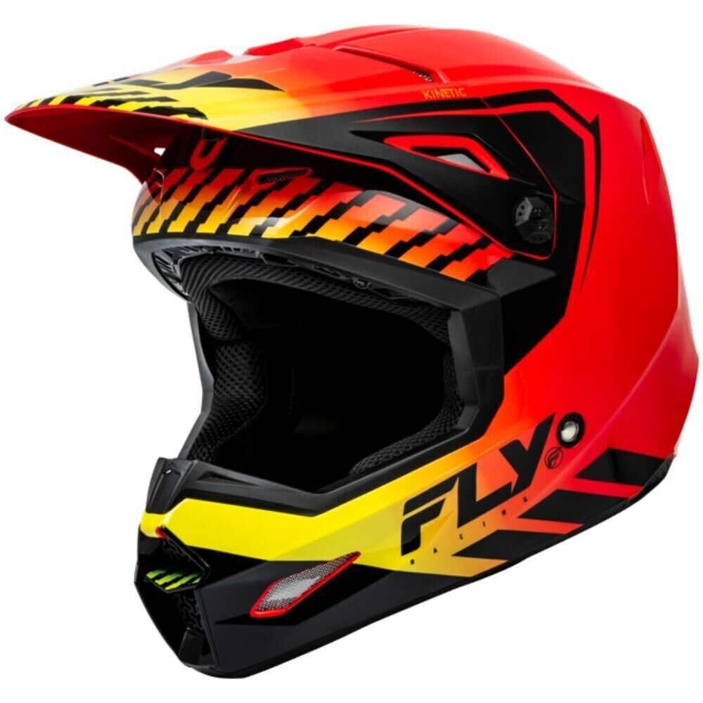 Fly Racing Mens Kinetic Menace Lightweight Protective Motocross Riding Helmets