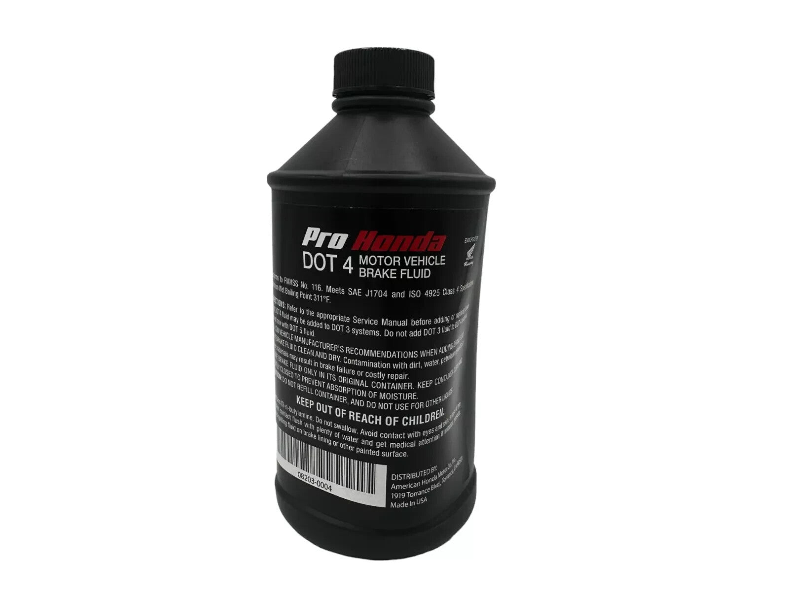 PRO HONDA DOT 4 Brake Fluid (12 FL OZ) 08203-0004 (2 PACK)