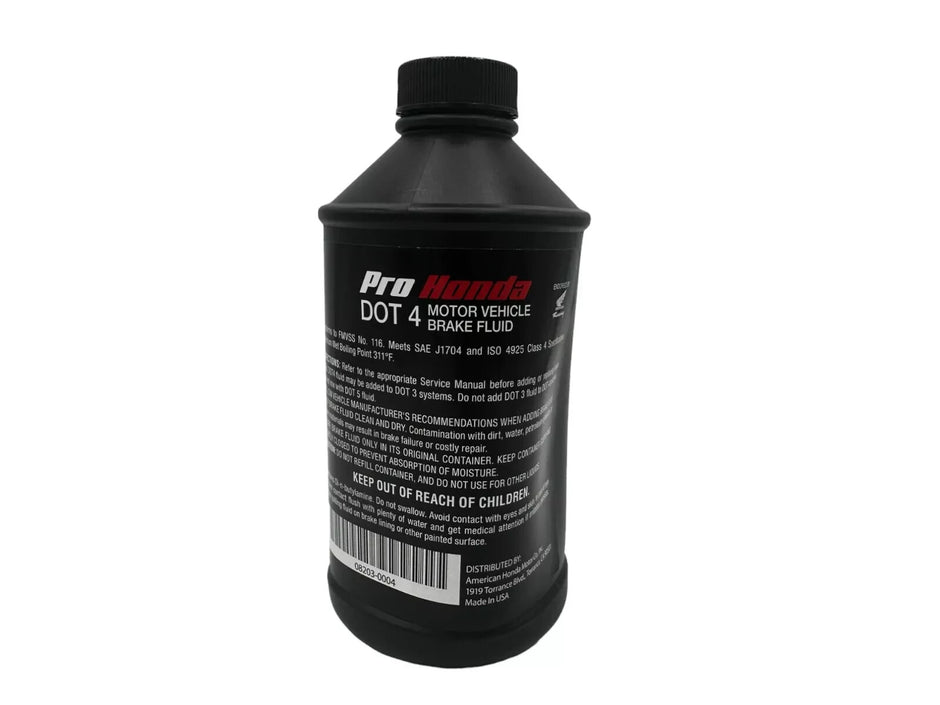 PRO HONDA DOT 4 Brake Fluid (12 FL OZ) 08203-0004 (2 PACK)