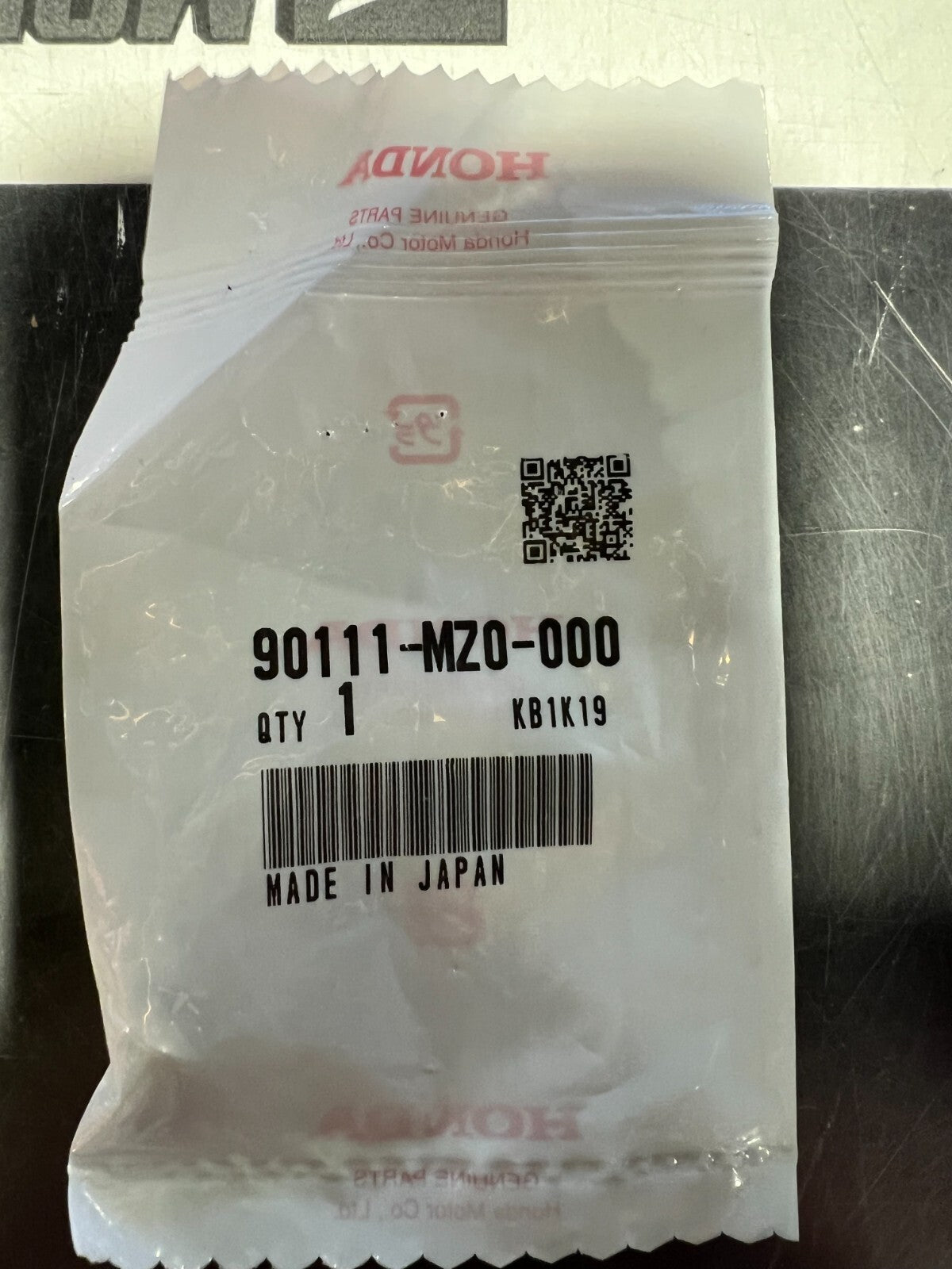 Honda Genuine Part 90111-MZ0-000