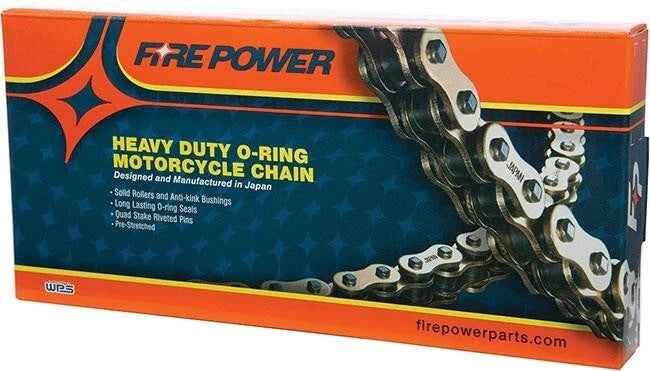 Fire Power 525x120 O-Ring Gold Heavy Duty Dirt Bike Chain   OEM 692-6720G
