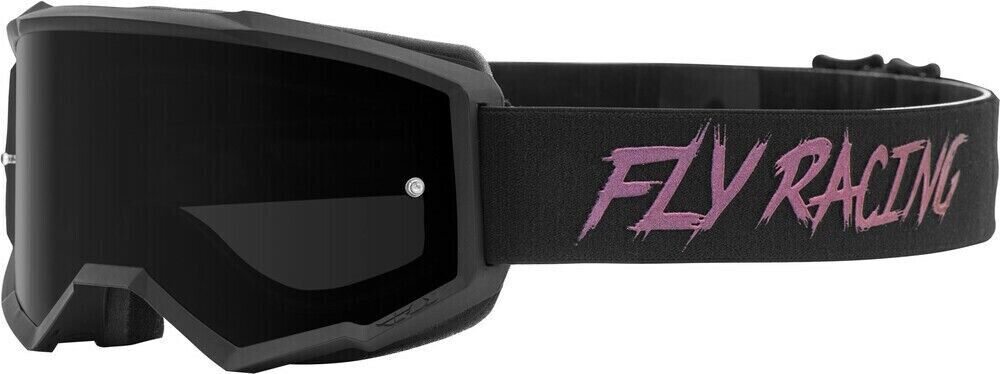 FLY RACING ZONE YOUTH GOGGLE - BLACK/FUSION - DARK SMOKE LENS W/POST