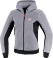 ALPINESTARS Stella Chrome Super Airflow Hoodie - Mid Gray/Black/Pink - Small 4210126-9299-S