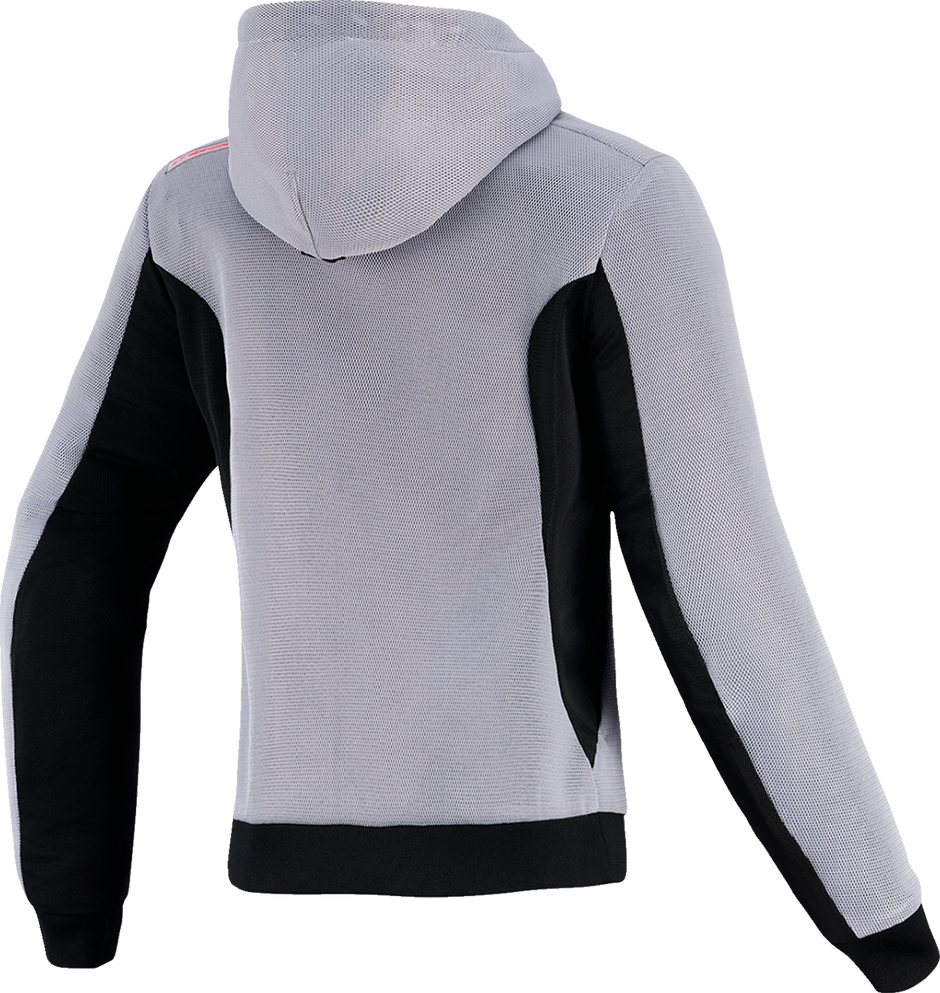 ALPINESTARS Stella Chrome Super Airflow Hoodie - Mid Gray/Black/Pink - Small 4210126-9299-S
