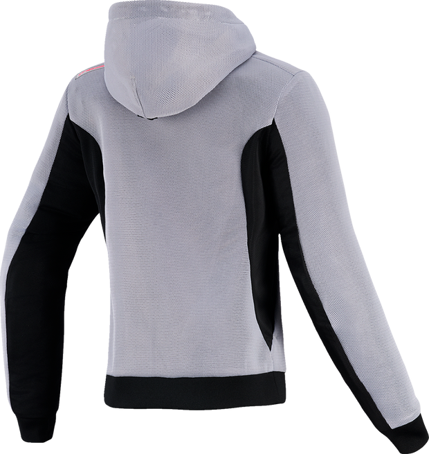 ALPINESTARS Stella Chrome Super Airflow Hoodie - Mid Gray/Black/Pink - Small 4210126-9299-S