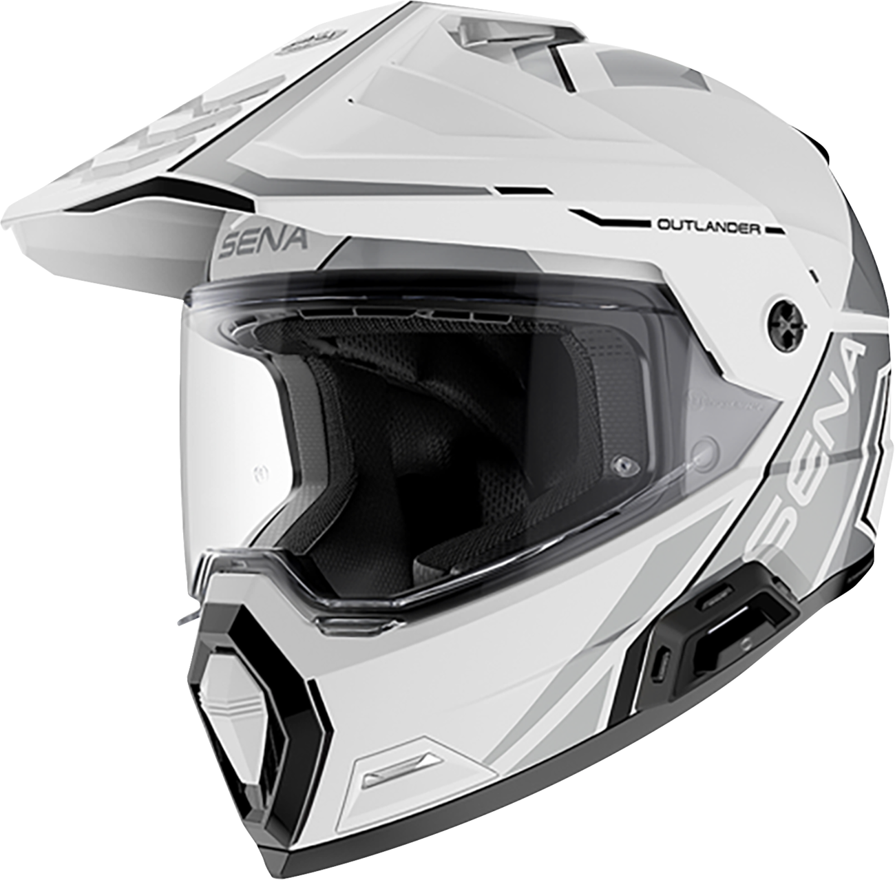 SENA Outlander Helmet - Gloss White - Small OUTLANDER-GW00S1