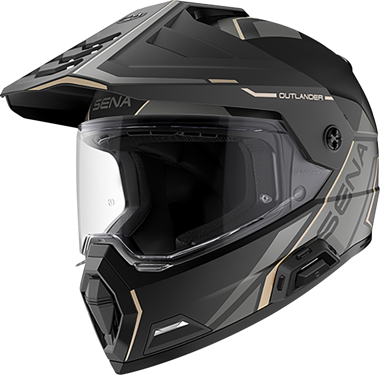 SENA Outlander Helmet - Matte Black - Medium OUTLANDER-MB00M1