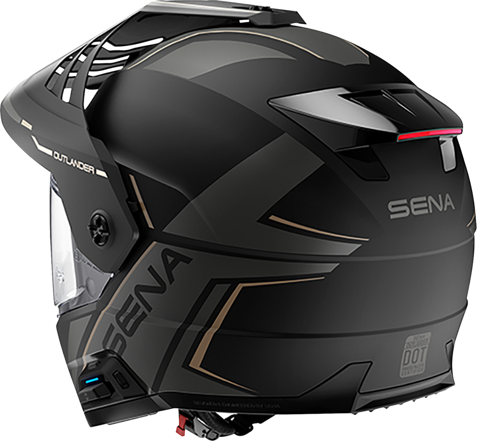 SENA Outlander Helmet - Matte Black - Medium OUTLANDER-MB00M1