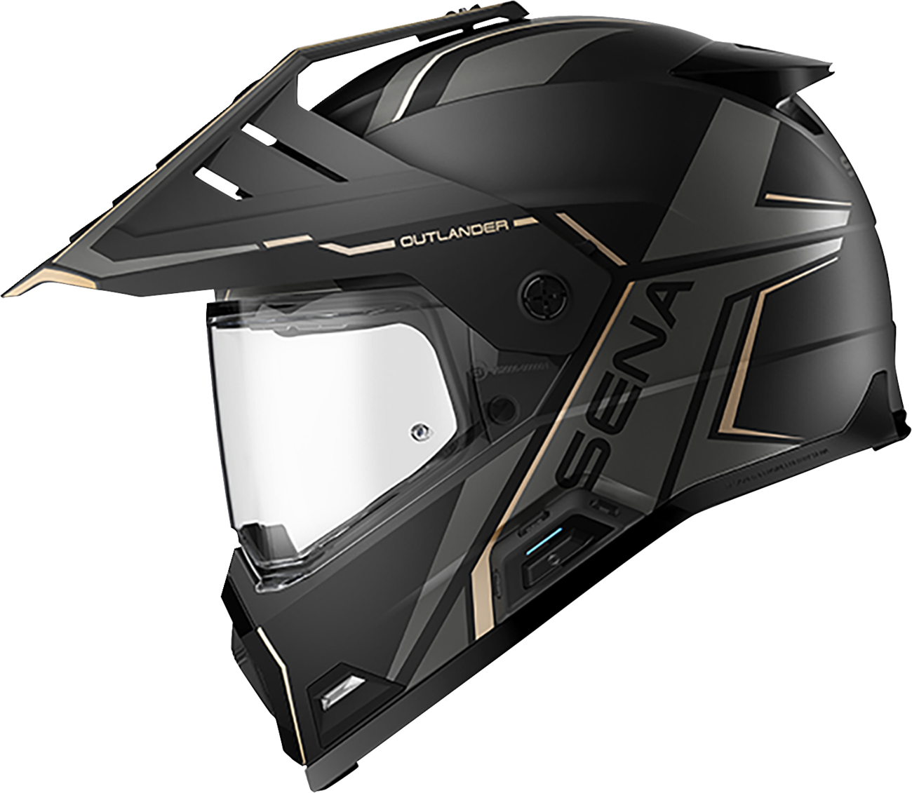SENA Outlander Helmet - Matte Black - Medium OUTLANDER-MB00M1