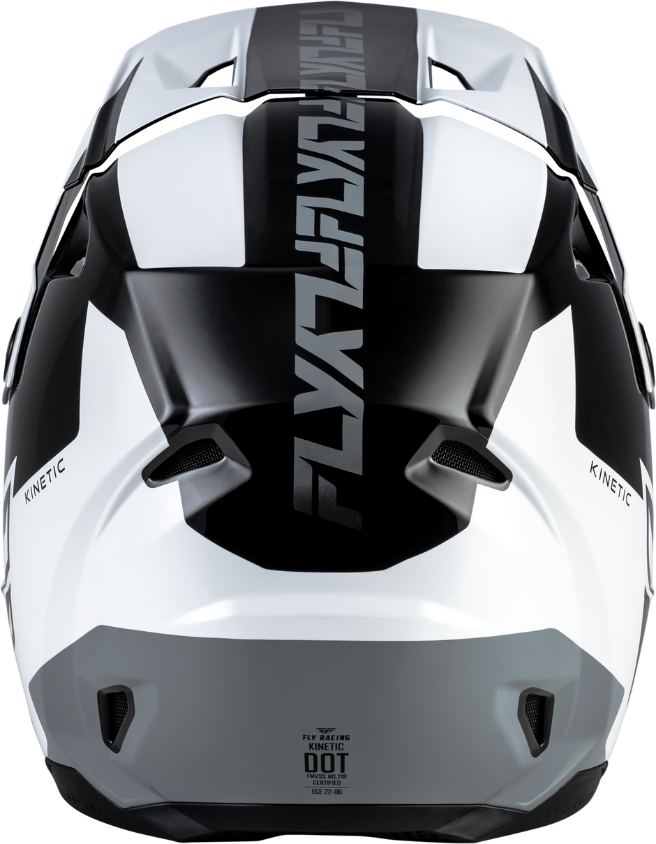 Kinetic Crest Helmet Black/White/Grey 2x