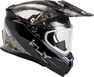 Trekker Cw Conceal Helmet Elec Shld Black/Grey/White Lg