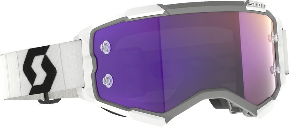 SCOTT Fury Goggle - White/Black - Purple Chrome Lens 2728281035281