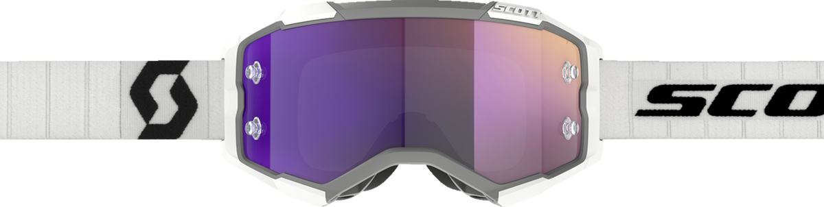 SCOTT Fury Goggle - White/Black - Purple Chrome Lens 2728281035281
