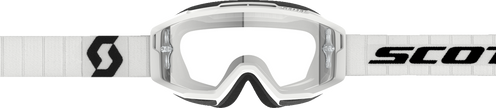 SCOTT Split OTG Goggle - White/Black - Clear Lens 2855371035113
