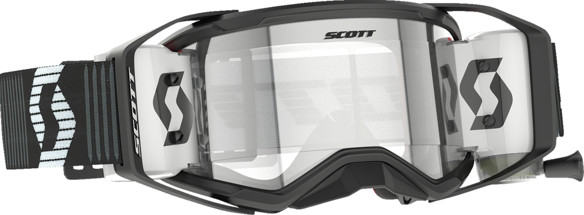 SCOTT Prospect 2.0 WFS Goggle - Roll-Off - Black/White - Clear Lens 4214741007113