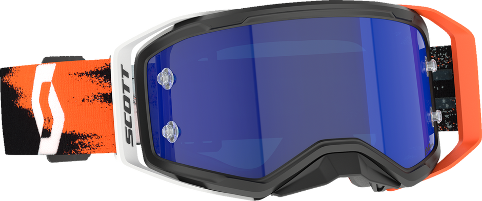 SCOTT Prospect 2.0 Amp Goggle - Black/Neon Orange - Blue Chrome Lens 4214785039349