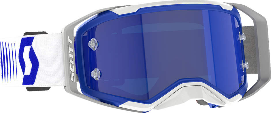 SCOTT Prospect 2.0 Amp Goggle - Doppler - White/Blue - Blue Chrome Lens 4214788208349