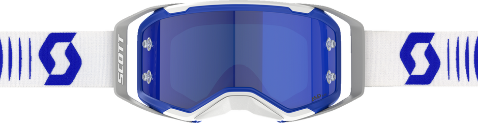 SCOTT Prospect 2.0 Amp Goggle - Doppler - White/Blue - Blue Chrome Lens 4214788208349