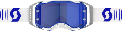 SCOTT Prospect 2.0 Amp Goggle - Doppler - White/Blue - Blue Chrome Lens 4214788208349