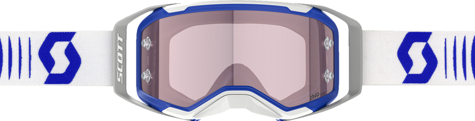 SCOTT Prospect 2.0 Amp Goggle - Doppler - White/Blue - Rose Lens 4214698208352