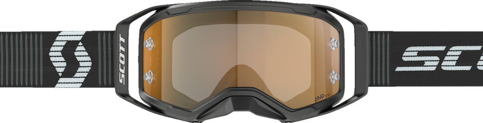 SCOTT Prospect 2.0 Amp Goggle - Black/White - Gold Chrome Lens 4214781007324