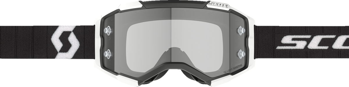 SCOTT Fury Goggle - Light Sensitive - Black/White - Gray Lens 2728271007327