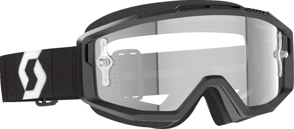 SCOTT Split OTG Goggle - Black/White - Clear Lens 2855371007113