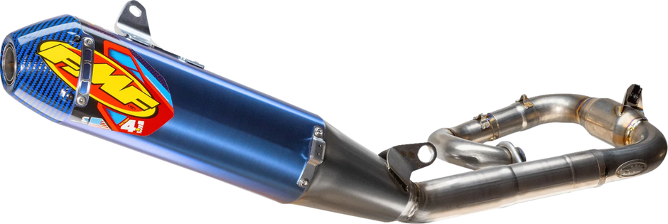 FMF Factory 4.1 RCT Exhaust System - Titanium/Anodized - Blue with Carbon End Cap - YZ250F/X 044487