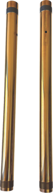 PRO-ONE PERF.MFG. Fork Tubes - 43 mm - Stock Length - Gold TIN - Inverted 105430G