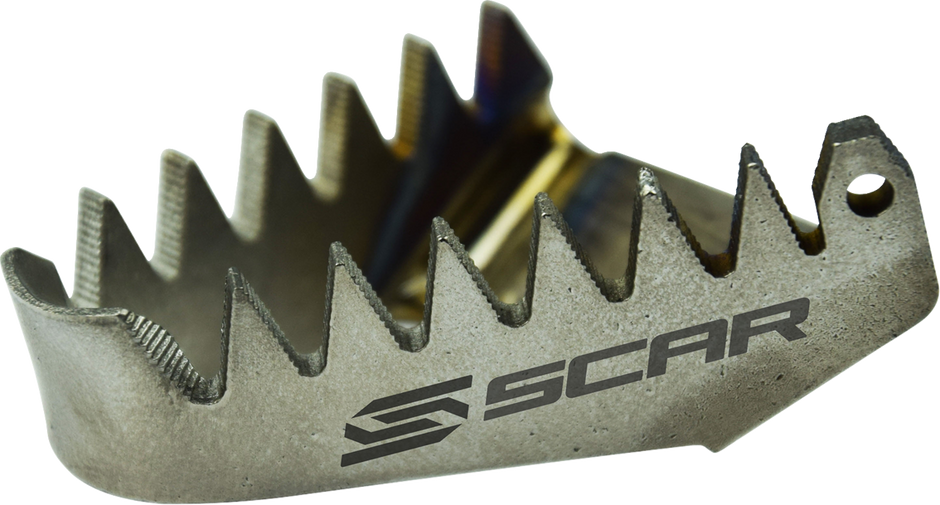 SCAR RACING Brake Pedal Tip - Titanium - Gas Gas/Husqvarna/KTM STBT500