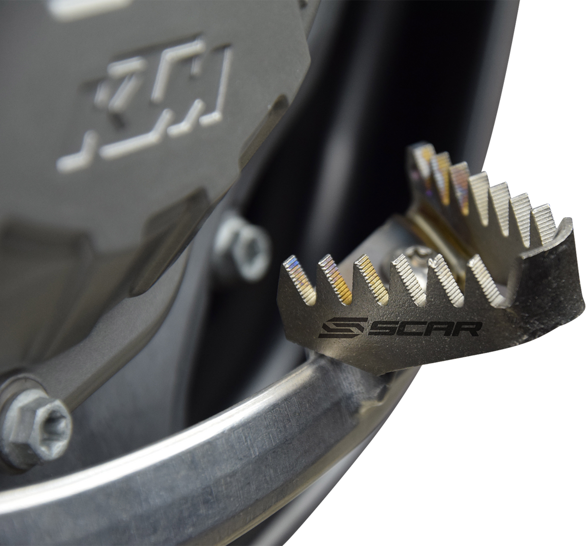 SCAR RACING Brake Pedal Tip - Titanium - Gas Gas/Husqvarna/KTM STBT500
