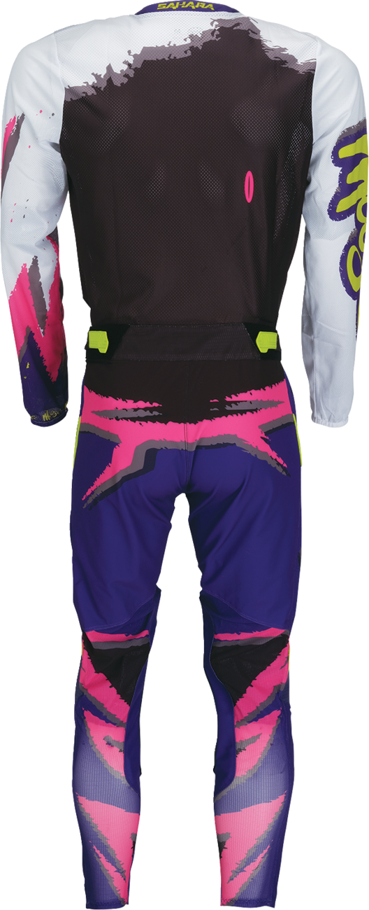 MOOSE OFFROAD Sahara LE Pants - White/Black/Purple - US 30 Slim 2901-12914