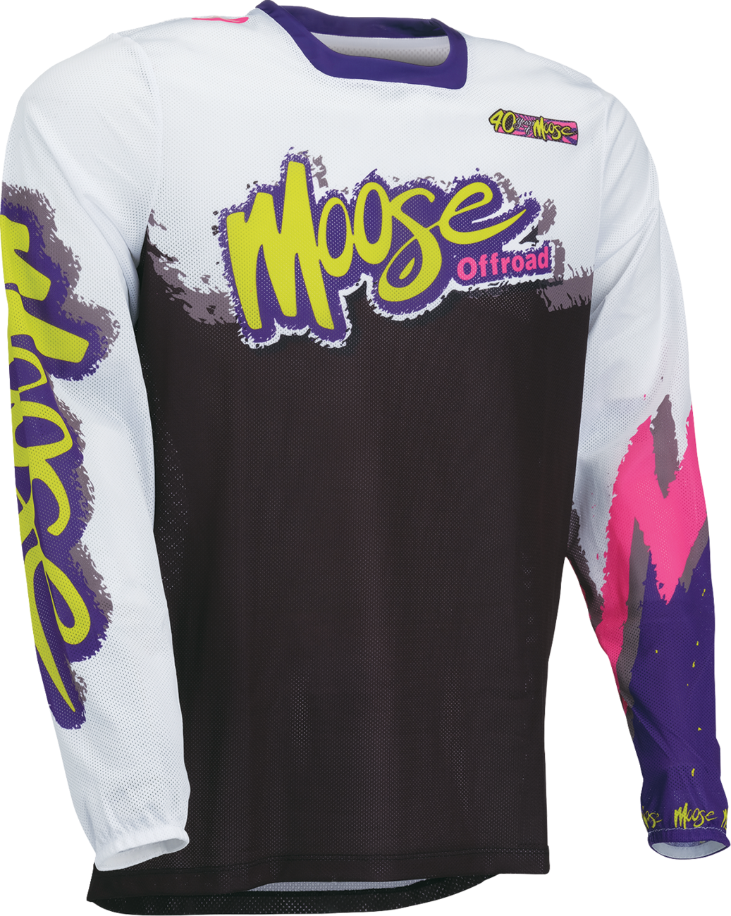 MOOSE OFFROAD Sahara LE Jersey - White/Black/Purple - XL 2910-8790