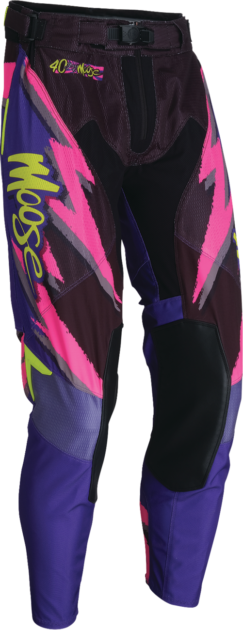 MOOSE OFFROAD Sahara LE Pants - White/Black/Purple - US 28 Slim 2901-12913