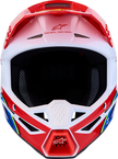 ALPINESTARS SM3 Helmet - Falcon - Red Fluo/White/Blue/Yellow Fluo - Large 8300927-3206-L