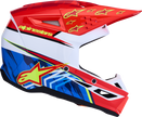 ALPINESTARS SM3 Helmet - Falcon - Red Fluo/White/Blue/Yellow Fluo - Large 8300927-3206-L