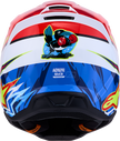 ALPINESTARS SM3 Helmet - Falcon - Red Fluo/White/Blue/Yellow Fluo - XL 8300927-3206-XL