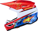 ALPINESTARS SM3 Helmet - Falcon - Red Fluo/White/Blue/Yellow Fluo - XL 8300927-3206-XL