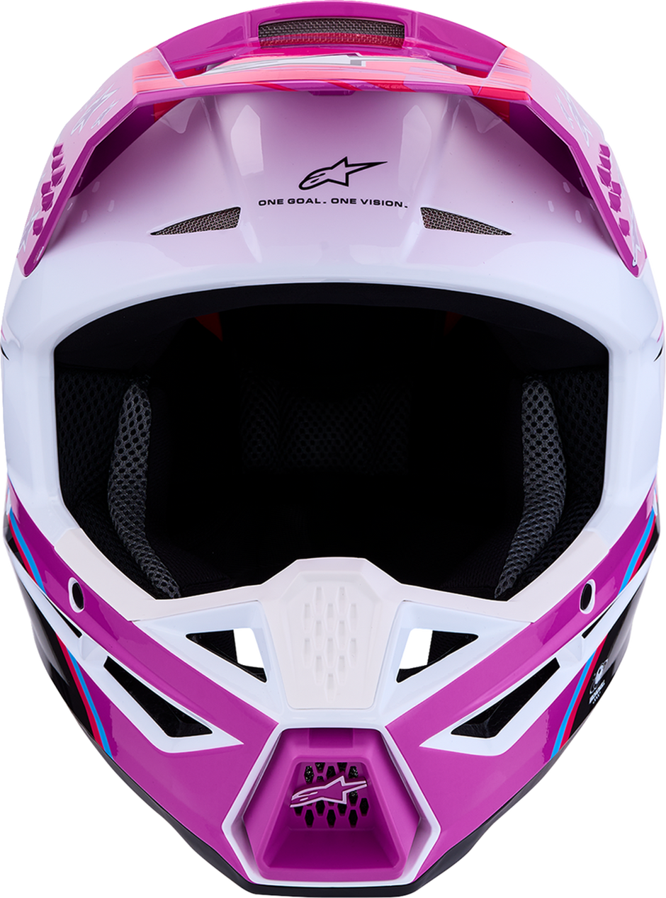ALPINESTARS SM3 Helmet - Falcon - Purple/White/Black/Pink Fluo - Large 8300927-3222-L