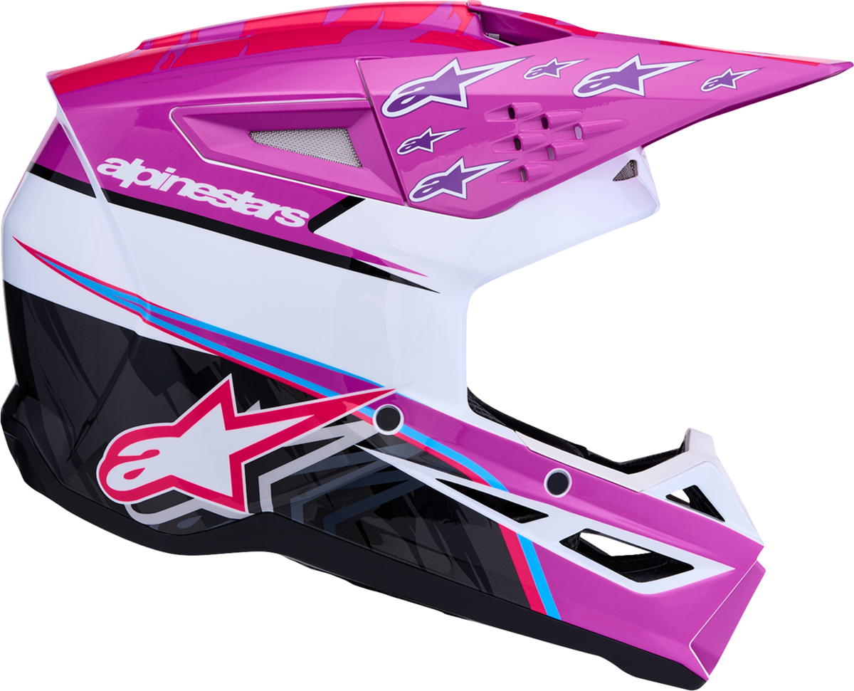 ALPINESTARS SM3 Helmet - Falcon - Purple/White/Black/Pink Fluo - Large 8300927-3222-L
