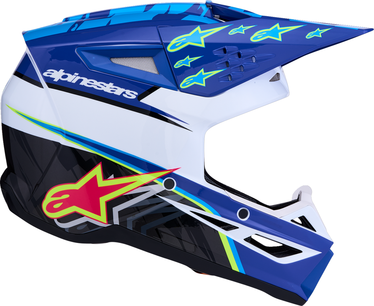 ALPINESTARS SM3 Helmet - Falcon - Blue/White/Black/Pink Fluo - XL 8300927-7347-XL