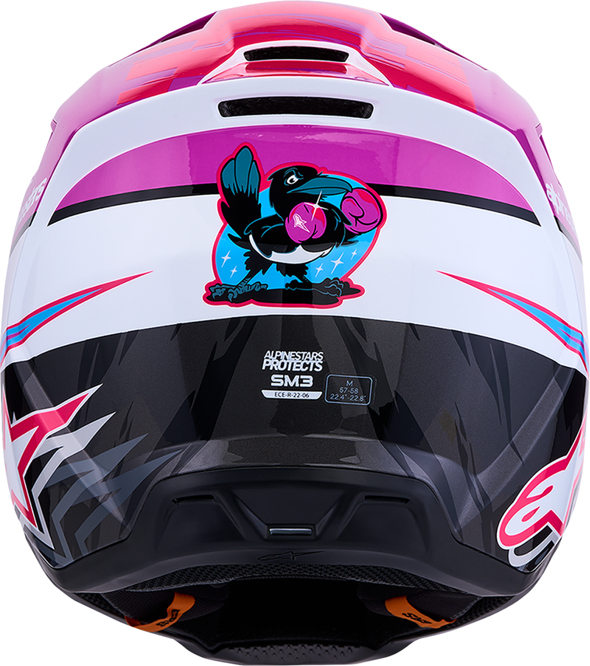 ALPINESTARS SM3 Helmet - Falcon - Purple/White/Black/Pink Fluo - Large 8300927-3222-L
