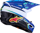 ALPINESTARS SM3 Helmet - Falcon - Blue/White/Black/Pink Fluo - XL 8300927-7347-XL