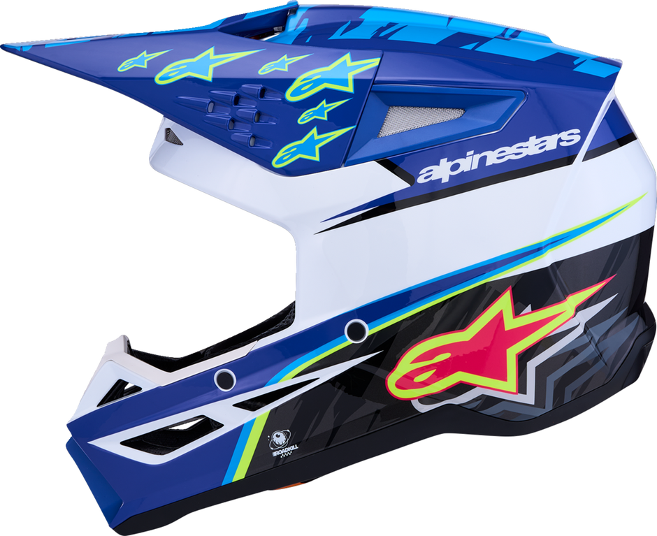 ALPINESTARS SM3 Helmet - Falcon - Blue/White/Black/Pink Fluo - XL 8300927-7347-XL